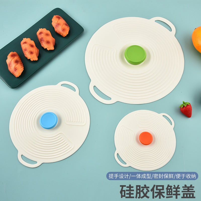 Casual Style Silicone Fresh-Keeping Lid, Sealed Bowl Lid, Meal Lid, Basin Lid, Plate Lid, Microwave Oven Splash-Proof Lid - Image 2